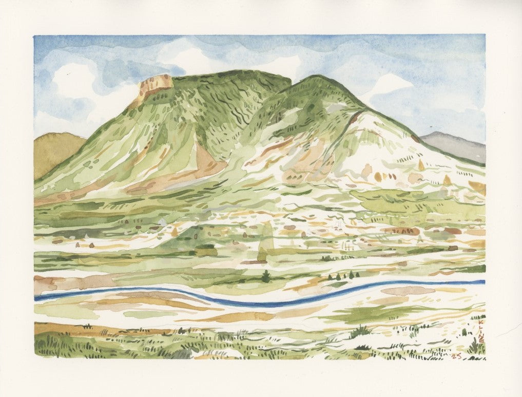 Silverton, Colorado. Watercolor. 10" x 8". John Kline Artwork