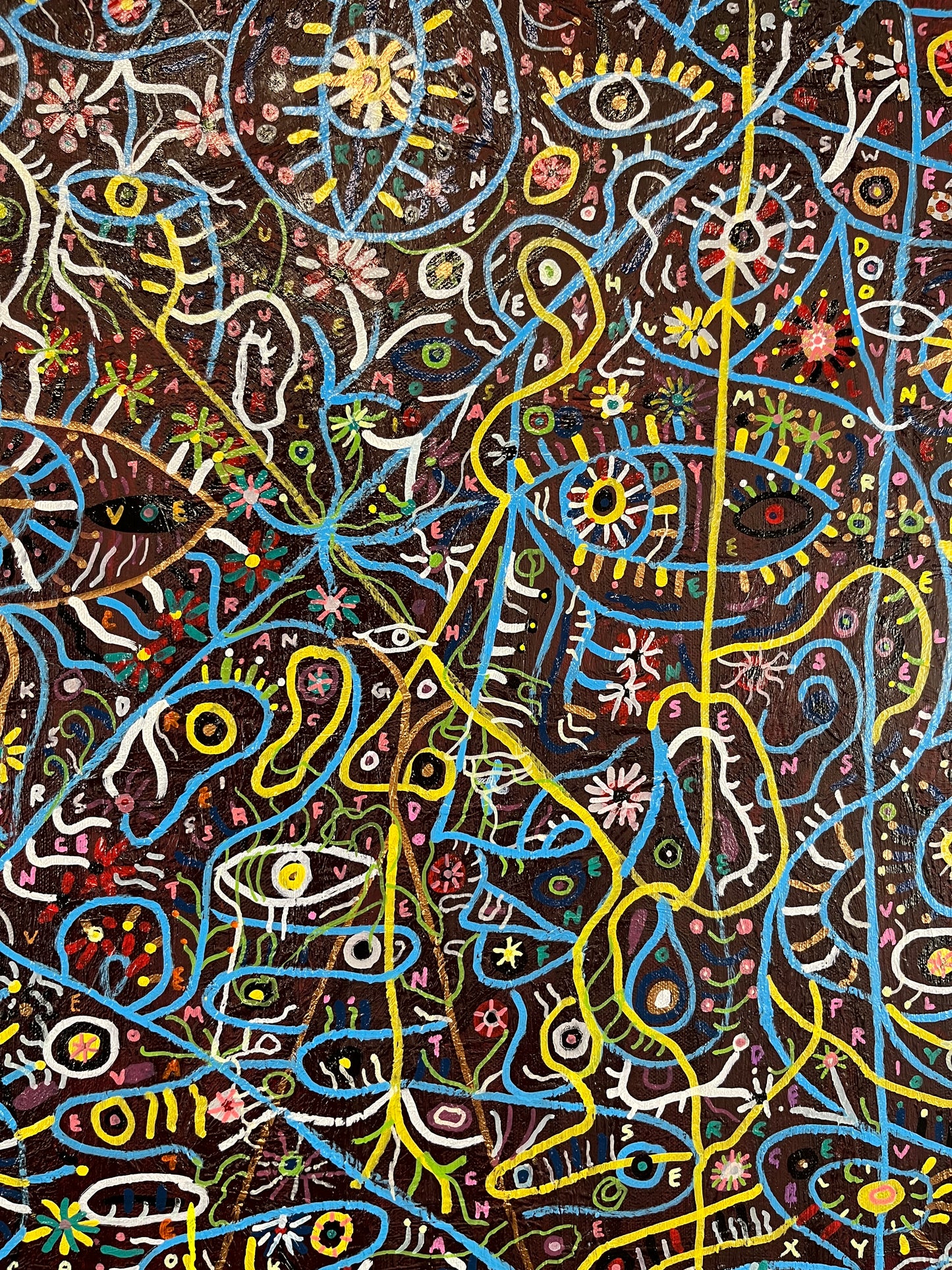 (SOLD) Love will Tear Us Apart. Oil on Canvas. 30" x 40" x .75". 2022. John Kline Artwork. Modern Expressionist Painting.