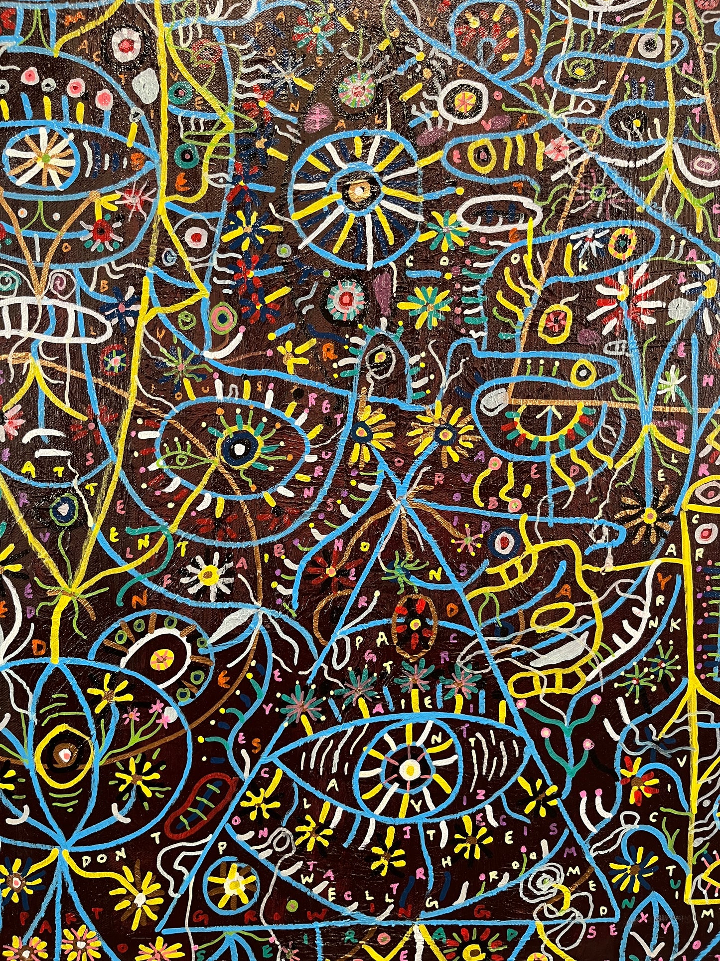 (SOLD) Love will Tear Us Apart. Oil on Canvas. 30" x 40" x .75". 2022. John Kline Artwork. Modern Expressionist Painting.