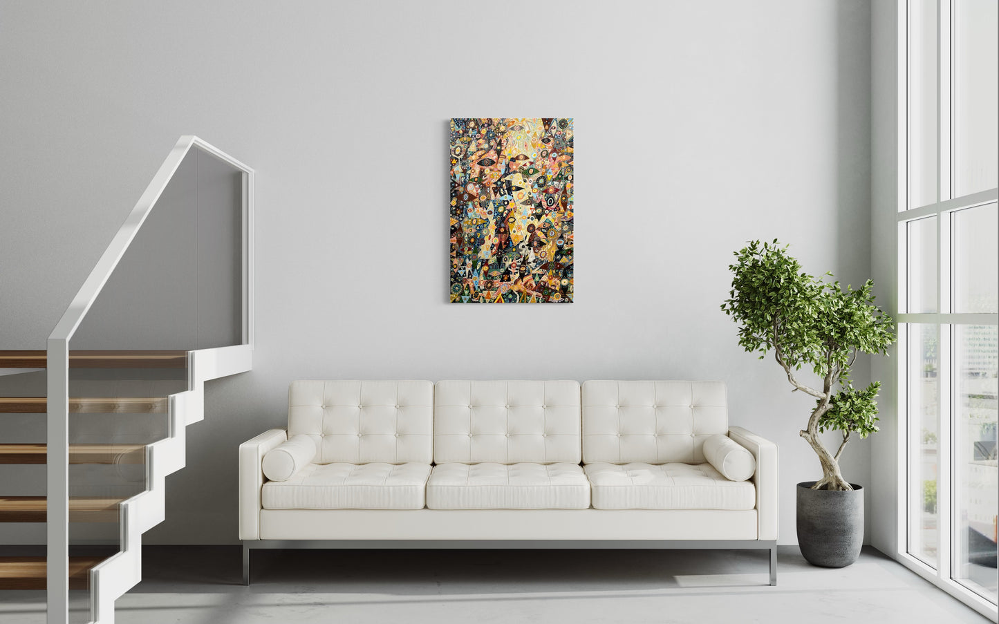 (SOLD) After Moreau’s Saint George and the Dragon. Acrylic on Canvas. 24" x 36". John Kline Artwork